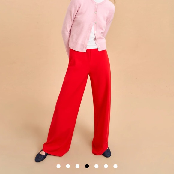NWT La Ligne Colby Pants in Red - Picture 9 of 9